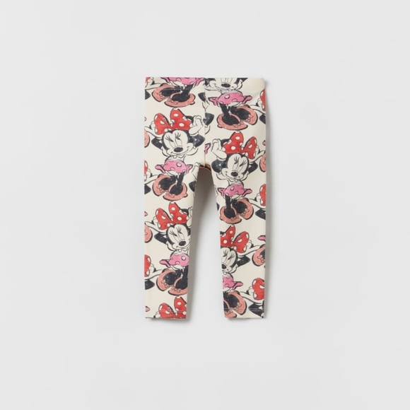 Zara Kids Minnie Mouse Leggings - Picture 2 of 3